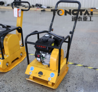 Compacteur vibrant diesel Honda 6,5 CV direct usine pour la construction de routes en asphalte et le compactage de terres, pliable et portable pour les fondations