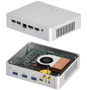 Mini PC F3 en métal massif à bas prix, Intel Core i3 7100U 2,4 GHz, DDR3L, M.2, ordinateur de bureau barebone, type-C, 5xUSB, double écran - Product Image 4