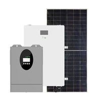 Système de stockage d'énergie résidentiel en silicium monocristallin, kit complet d'alimentation de secours domestique, onduleur hybride mural LFP