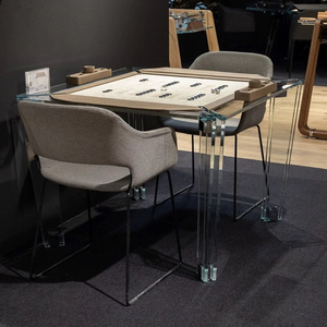 Table de Mahjong carrée en acrylique transparente, table de jeu automatique moderne de luxe pour 4 joueurs, <span class=keywords><strong>poker</strong></span> et divertissement de casino - Product Image 3
