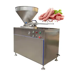 Заводская цена, быстрое автоматическое Промышленное Гидравлическое Горизонтальное электрическое устройство для наполнения колбасок, цена