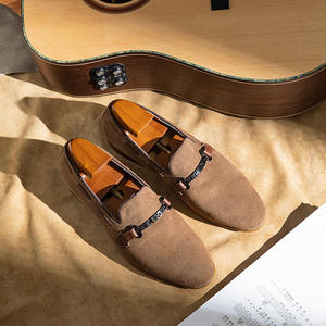 Zapatos casuales de cuero para hombre - elegantes, transpirables, duraderos para el verano, sin olor a pies, zapatos de vestir y oxfords de cuero para hombre - Product Image 1