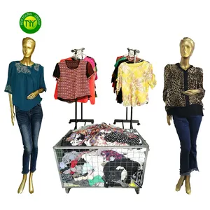 wholesale high quality used second hand bales brand ladies silk blouse 100% silk fabric USA used clothing bales used clothes