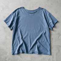 T-shirts en coton de haute qualité 150 g/m² à coupe courte et ourlet brut, coupe ajustée, effet vieilli personnalisé pour marque, pour usine de confection