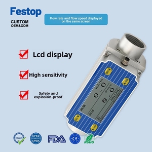 Débitmètre massique numérique thermique Festop haute précision RS485 pour la <span class=keywords><strong>mesure</strong></span> du <span class=keywords><strong>débit</strong></span> <span class=keywords><strong>de</strong></span> gaz, d'oxygène et <span class=keywords><strong>de</strong></span> carburant DN10-DN20 - Product Image 2