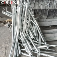 Poste de Luz de Acero Galvanizado en Caliente Cishine para Exteriores, de 8m y 9m, con Brazo Curvo Simple o Doble, Precio de Poste para Alumbrado Público en Carreteras y Autopistas