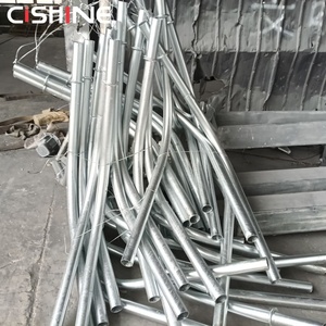 Poteau d'éclairage extérieur Cishine en acier galvanisé à chaud de 8m et 9m, à bras simple ou double courbé, pour routes et autoroutes - Product Image 4