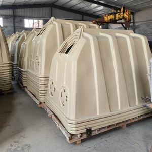 Nuevas Cabañas para Terneros al Aire Libre con Cubos de Alimentación de Acero Inoxidable, Material PE para <span class=keywords><strong>la</strong></span> Cría de Terneros en Granjas Lecheras y Larga Vida Útil - Product Image 5