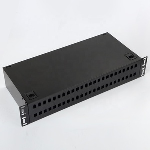 48 cổng lõi sợi quang vá Bảng điều khiển ODF SC/FC/ST/LC Rack mount Hộp thiết bị đầu cuối tùy chỉnh <span class=keywords><strong>19</strong></span> inch trong nhà thép cán nguội - Product Image 3