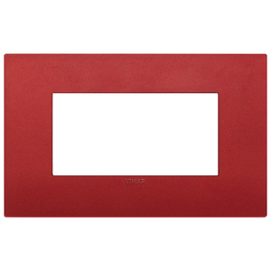 Vimar Classic 4M <b>Plate</b> Matt Red 14.5 Cm Length <b>Wall</b> Switch Cover - Product Image 1