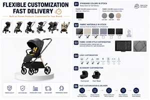 <strong>Baby</strong> <strong>Stroller</strong> 4 in 1 <strong>Car</strong> <strong>Seat</strong> for Newborn Waterproof Folding Multifunctional <strong>Stroller</strong> <strong>Baby</strong> - Product Image 6