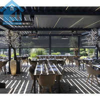 Pergola en aluminium haut de gamme Sweet Home, imperméable, gazebo d'extérieur avec lames orientables automatiques et éclairage LED intégré