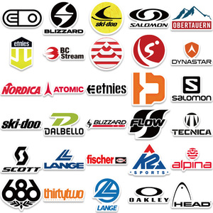 Autocollants Graffiti Logo de Marque de <span class=keywords><strong>Ski</strong></span> Célèbre pour Décoration de Voiture de Planche de <span class=keywords><strong>Ski</strong></span> <span class=keywords><strong>Autocollant</strong></span> Décoratif de 60 Pièces - Product Image 3