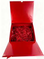 Boîte en carton rigide recyclable de luxe personnalisée avec fermeture magnétique, revêtement UV, gaufrage pour cosmétiques, parfums, bougies, cadeaux