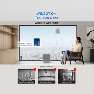 Robot de nettoyage de vitres WINBOT W2S Omni avec station portable 6-en-1, nettoyage des bords à double puissance, ECOVACS Robotics - Product Image 5