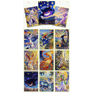 YQ Nuevas Decoraciones de Anime Japonés, Tableros de Arte de Pokémon, Tarjetas Coleccionables, Papel de Arte para Fans, Tarjetas de Pokémon para Fans Familiares, Juguetes - Product Image 6