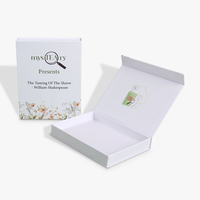 Boîte cadeau magnétique pliable personnalisée en lamination mate de luxe bon marché populaire avec votre propre logo pour l'emballage de cadeaux de Noël