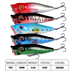<span class=keywords><strong>Leurre</strong></span> de pêche artificiel dur en acier inoxydable de type surface 95cm/128g pour le bar avec hameçon n°6 - Product Image 2