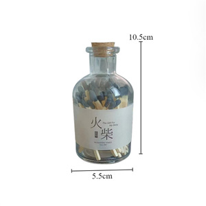 Bottled <b>Matches</b> 50 Pcs Wood Premium For Scented Candles Vintage Style Gift Set - Product Image 5