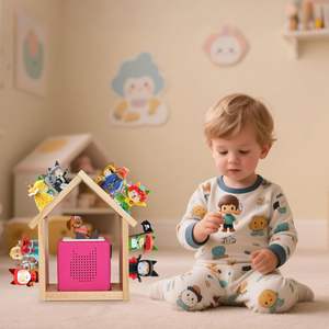 <span class=keywords><strong>Estante</strong></span> <span class=keywords><strong>para</strong></span> Tonies, en Forma de Casa, <span class=keywords><strong>para</strong></span> 24 Figuras, Estantes Flotantes de Madera <span class=keywords><strong>para</strong></span> Paredes - Product Image 2