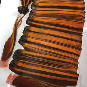 Vente en gros de cheveux bruts Paquets de cheveux humains vierges vietnamiens de couleur naturelle ondulée Extensions de trame du Vietnam - Product Image 6