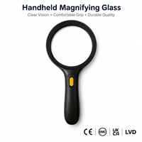 Custom Handheld Magnifier Large Lens High Definition Magnifying Glass for Reading Jewelry Inspection Repair Work OEM