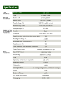Système de stockage d'énergie personnalisable Wattsolar 100 <span class=keywords><strong>kWh</strong></span> <span class=keywords><strong>200</strong></span> <span class=keywords><strong>kWh</strong></span>, armoire de stockage d'énergie à batterie lithium, armoire extérieure - Product Image 6