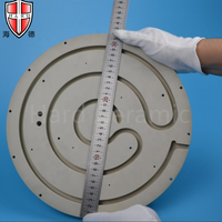 Disque chauffant en nitrure d'aluminium (AlN) pour plaques céramiques, mandrin à vide, haute conductivité thermique, pour PECVD CVD, D320