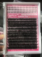 Extensions de cils de couleur rose, volume C et D, maquillage, extensions de cils à épanouissement rapide, auto-éventailantes
