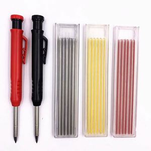 Juego de Lápices de Carpintero para Marcar en la Construcción, Lápiz Mecánico para Marcar Agujeros Profundos, Recambio de PVC de 2.8 mm - Product Image 1