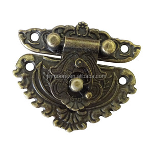 Großhandel dekorative Bronze Latch Clasp Latch Lock Hasp mit Schrauben für Holz Schmucks cha tulle Fall - Product Image 1