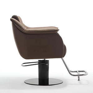 Sillón de Barbería Moderno y Minimalista, Mueble de Salón Tapizado, Silla de Peluquería con Base Redonda - Product Image 4