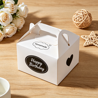 Boîte à gâteau d'anniversaire personnalisée avec impression numérique, design gratuit, production en 72h, emballage alimentaire en carton recyclable