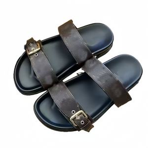 Pantuflas de Alta Calidad para Hombre, Pantuflas de Playa de Lujo, Pantuflas Planas para Exteriores, Sandalias con Estampado de Diseñador para Mujer, Zapatos Casuales para Caminar - Product Image 3