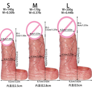 <span class=keywords><strong>Préservatif</strong></span> masculin ultra-réaliste, creux, allongeant et épaississant, protection intime, gaine de pénis simulée, jouet sexuel pour adultes, pénis creux - Product Image 6