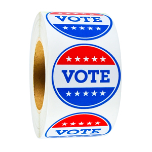 Anpassbare nicht-partisane patriotische Wahlaufkleber-Sets inklusive Abstimmung motivations abziehbilder Kunstdruck papier materialien - Product Image 1