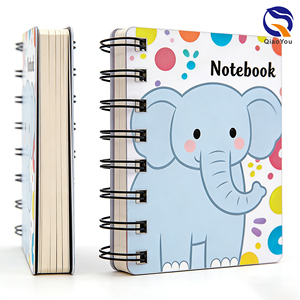 Carnet miniature personnalisé avec couverture en papier, reliure spirale, impression mignonne, design économique - Product Image 5