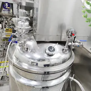 Lotion Productielijn Gezichtscrème Vacuüm Homogenisator Mixer Machine Huidverzorgingspasta Vacuüm Emulgator Homogene Mixer Apparatuur