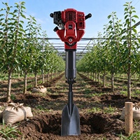 Transplanteur d'arbres portable à essence, pelle à boules de terre, machine de levage de semis pour usage agricole et de jardin