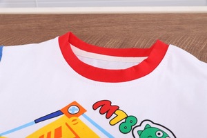 Nouvelle collection été 2026 : Ensemble décontracté pour bébé garçon, motif <span class=keywords><strong>mini</strong></span>-excavatrice color block, t-shirt à manches courtes col rond et <span class=keywords><strong>short</strong></span> en coton tissé - Product Image 4
