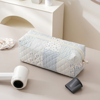 Nouvelle Trousse de Rangement Portable Multifonction Grande Capacité en Coton avec Fermeture Éclair pour Sèche-Cheveux et Outils de Coiffure