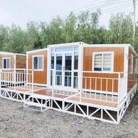 Plan de maison préfabriquée moderne de 2 à 3 chambres, maisons modulaires portables, mini-casas modulares, extension de maison extensible, maison préfabriquée moderne