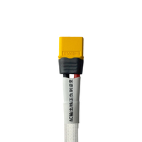 10 paires de connecteurs mâles et femelles Amass XT60H XT60H-F XT60H-M, connecteur à balle XT60H XT60, câble avec capuchon, gaine noire