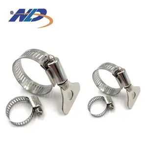 OEM10-16mm 304 stainless steel 8 inch hydraulic fire double bolt hydraulic brake hose clamp