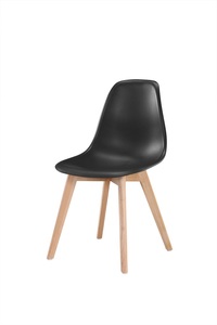Muebles para el hogar Cadeira Sillas de madera maciza de haya Silla Comedor Sillas de comedor de polipropileno Pp Tulip Cafe Silla de comedor de plástico - Product Image 3