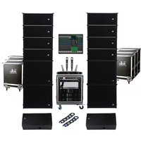 Système de sonorisation professionnel extérieur pour église, ensemble de haut-parleurs DJ Line Array double 8 pouces avec caisson de basses passif 18 pouces