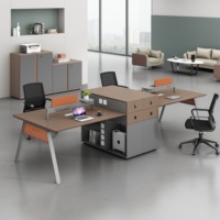 Table de bureau en bois moderne, robuste et pratique, multifonctionnelle, avec un grand rangement intégré
