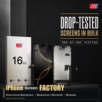 Kit Layar OLED/LCD JH dengan Kalibrasi Warna SRGB, Teruji QA untuk Layar iPhone 11 14 Pro Max, untuk Inventaris Distributor