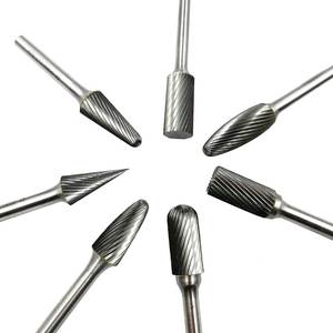 Xi măng quay 6mm A/B/C/D/E/F/g/h/J/K/M/N loại 1/4 "Shank Dia Vonfram cacbua quay Burrs - Product Image 4