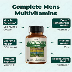 60 Cápsulas <span class=keywords><strong>de</strong></span> Multivitaminas Herbales Naturales - Apoyo Inmunológico, Memoria, Concentración, Salud Muscular y Ósea, Salud Reproductiva, Salud <span class=keywords><strong>de</strong></span> <span class=keywords><strong>la</strong></span> Próstata - Product Image 5